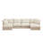 U Shape Sectional Sofa Couch-964566120