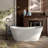 MonBlari 60" X 31" Acrylic Freestanding Soaking Bathtub with Overflow and Pop-up Drain For Bathroom-120392931