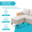 4 Seater Corduroy Sofa-1927362171