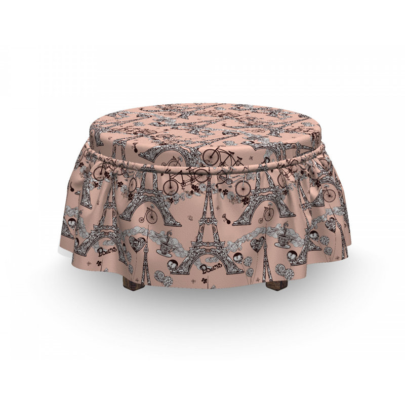 Box Cushion Ottoman Slipcover