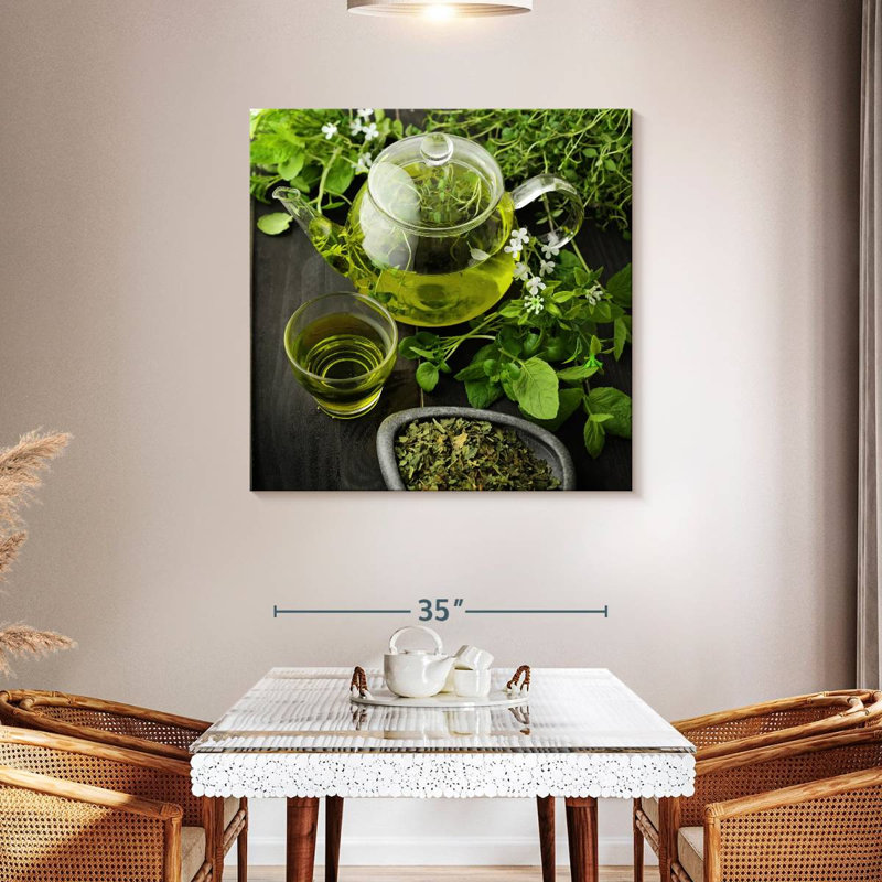 Arney Leafy Green Tea, 39" H x 39" W