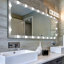 Miroir de salle de bain complet avec 3 modes de couleur éclairés pour la chambre à coucher du vestiaire