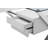 Beverly 4 Drawer - Large Modern Executive Desk with Steel X-shaped Legs – Contemporary Home Office Writing Table-735421736