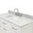 49'' Single Bathroom Vanity with Carrara Marble Top-85364042