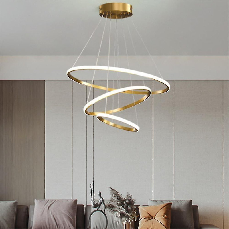 Hayhurst 3 - Light Unique Pendant Light Chandelier, Gold, 60cm H x 40cm W x 20cm D
