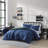 Nautica Harmead Solid Reversible Navy Comforter Bonus Set-87353243