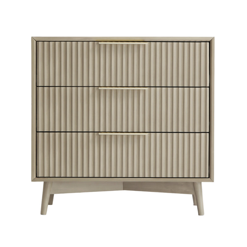 75cm W 3 - Drawer Chest of Drawers, Grey