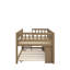 Twin Size Wood Low Loft Bed With Storage Shelves,Trundle And Blackboard-114335885