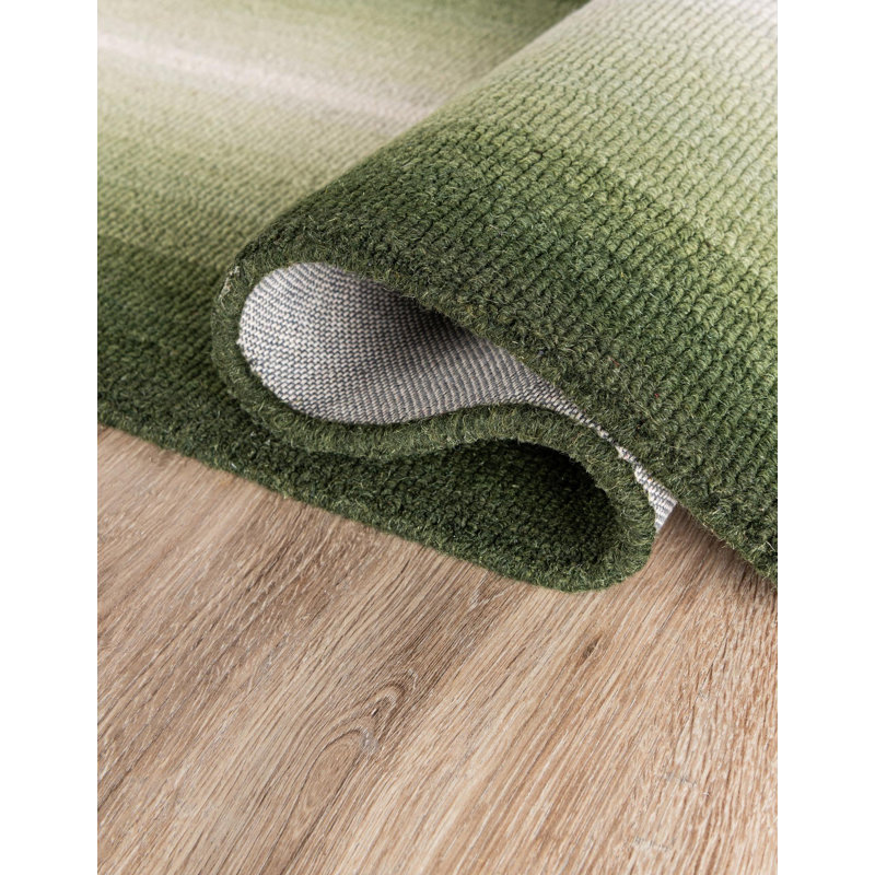  Ombre Wool Rug, Green, Rectangle 2' x 3'1''