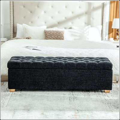 Banc de rangement 60,2 po Chenille