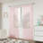 Voile Decorative Tab Top Curtain Pair-444480574-444480573