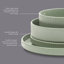 Service de table en grès 16 pièces Gibson Elite Deerfield - Assiettes et bols empilables, glacis réactif, service pour 4, vert mat-115676023
