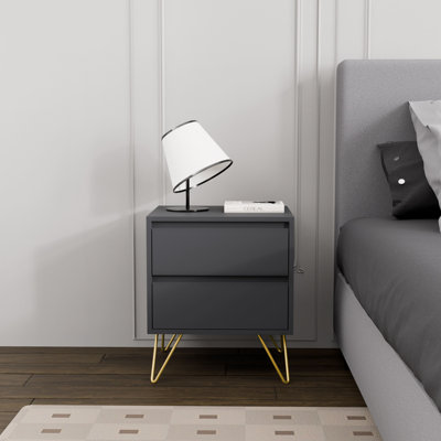 Almaas 45cm W Bedside Table
