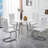 Dilbag Round Metal Base Dining Table