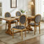 Structure en bois massif, fauteuil de salle à manger en velours-118444398