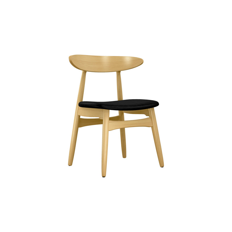  Chaise de salle à manger en tissu