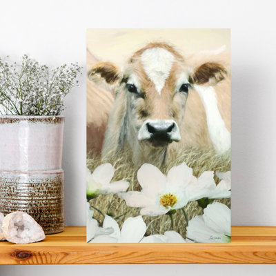 Art contemporain contemporain, paysage de vache