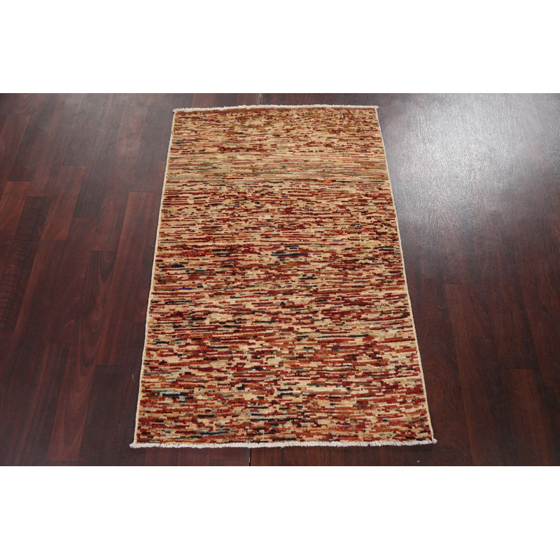 Tapis oriental en laine Gabbeh Kashkoli noué à la main 3 x 4