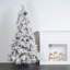 Atka Flocked Artificial Christmas Tree with LED Clear/White Lights with Stand-339181005
