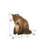 Cuddling Mother And Baby Fox 1 Piece Garden Statue