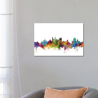 Cambridge, England Skyline by Michael Tompsett - Wrapped Canvas Gallery-Wrapped Canvas Giclée