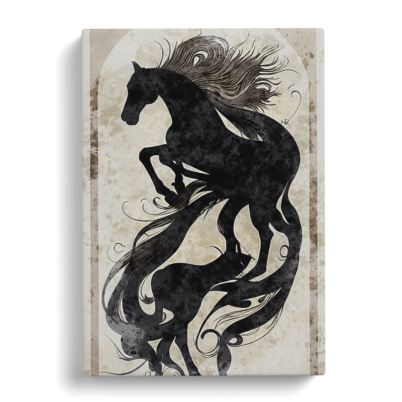 Magnificent Horse Art No.4 Abstract - Wrapped Canvas, 50cm H x 35cm W x 3cm D