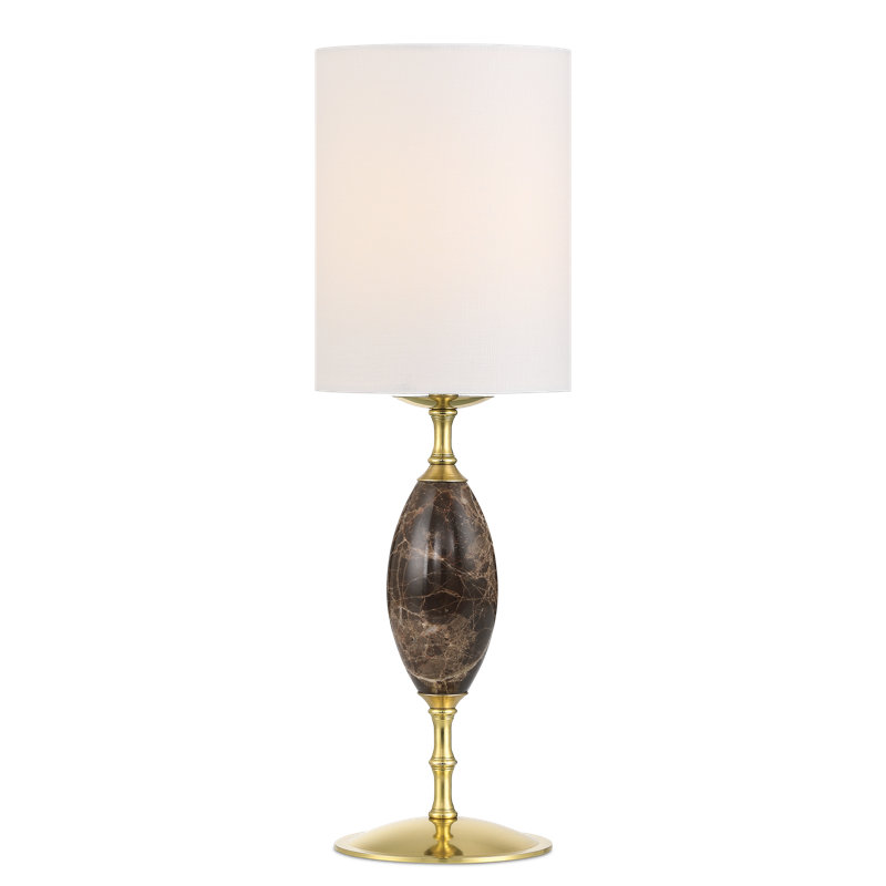Marche Table Lamp, Brass/Black