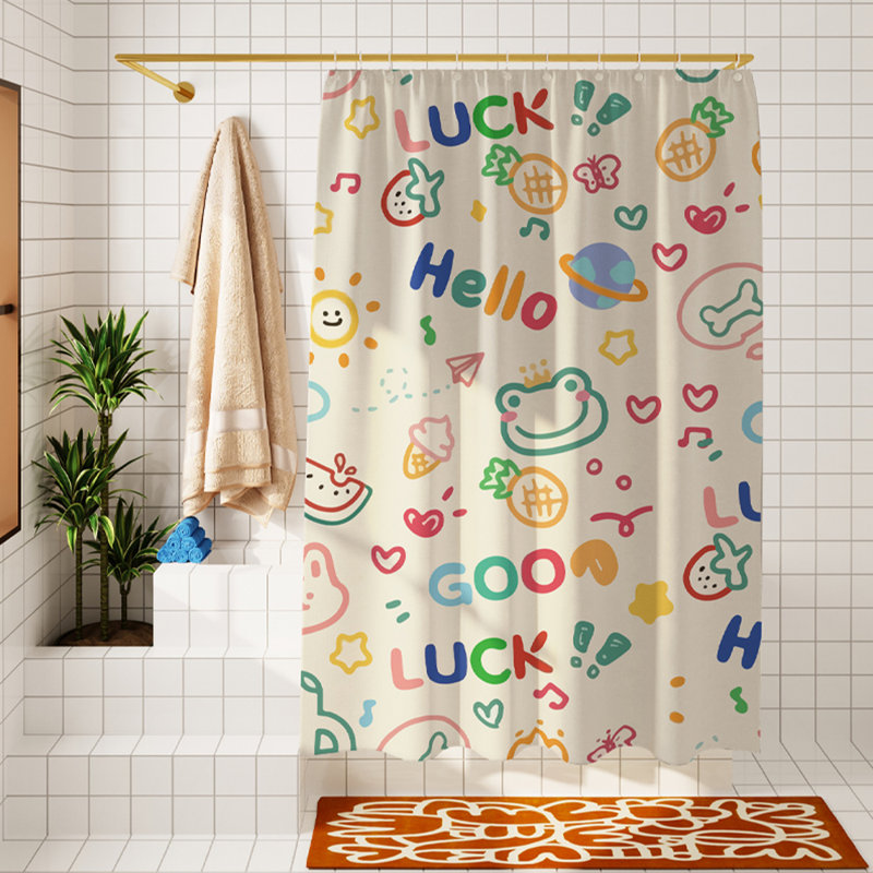 Rideau de douche en polyester