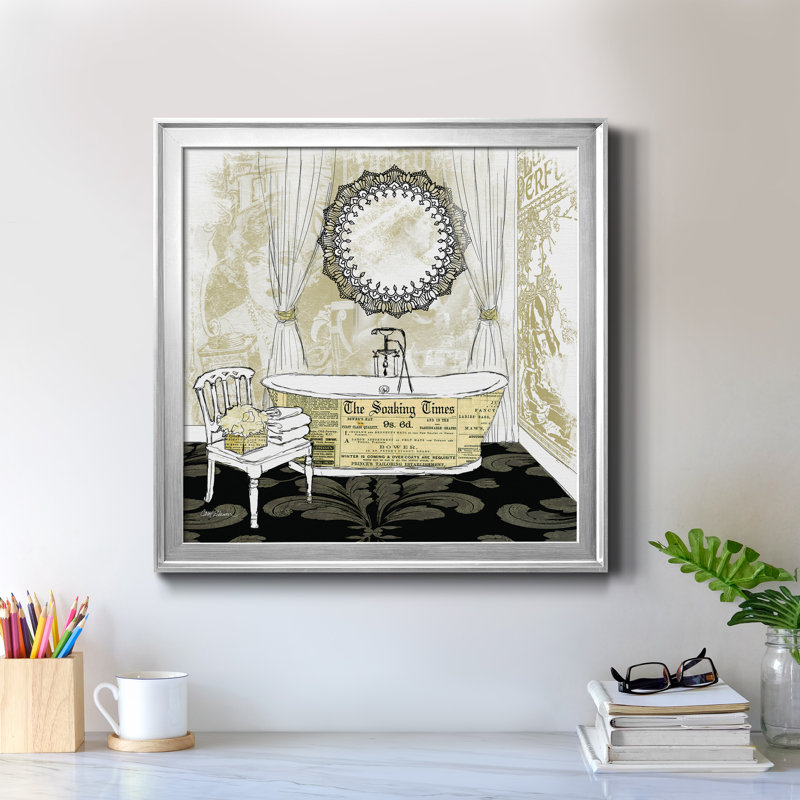 «Soake Times», cadre photo, impression sur toile, Cadre argenté, H 26,5 po x l 26,5 po x P 1,5 po