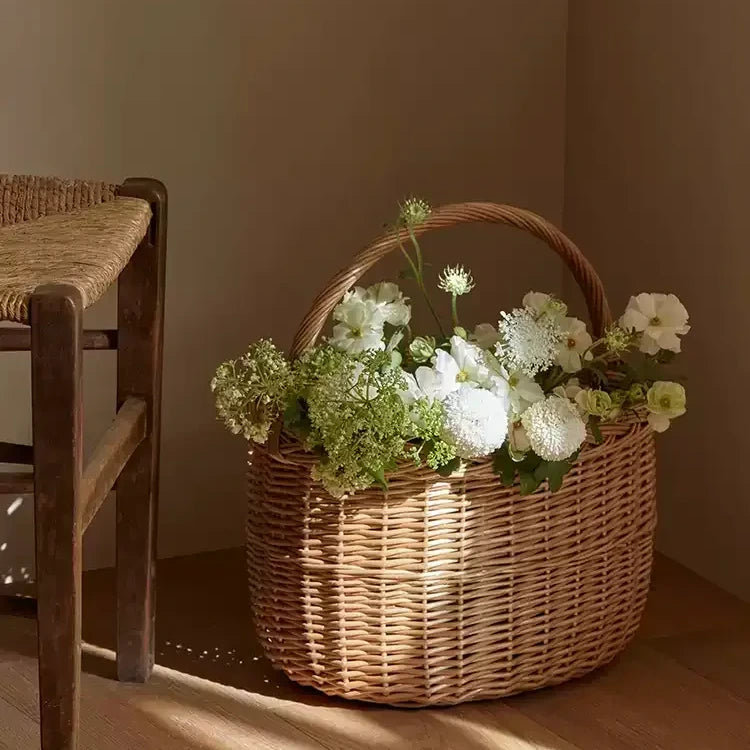 Panier en fleurs de saule