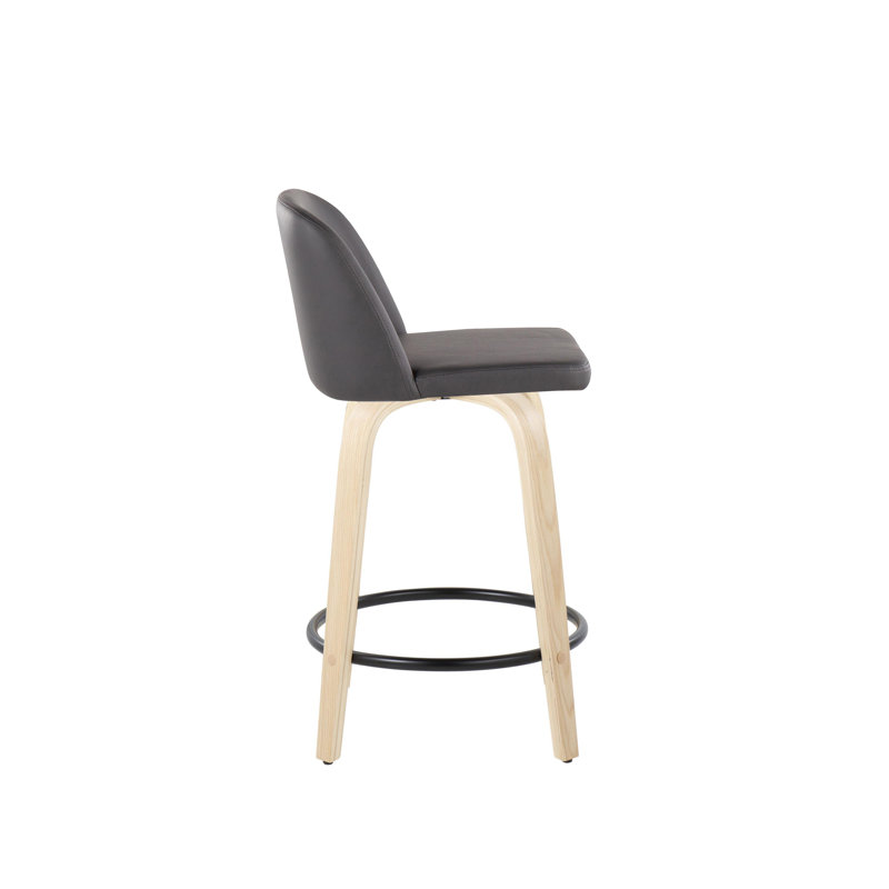 Lakyia Swivel Upholstered Counter Stool