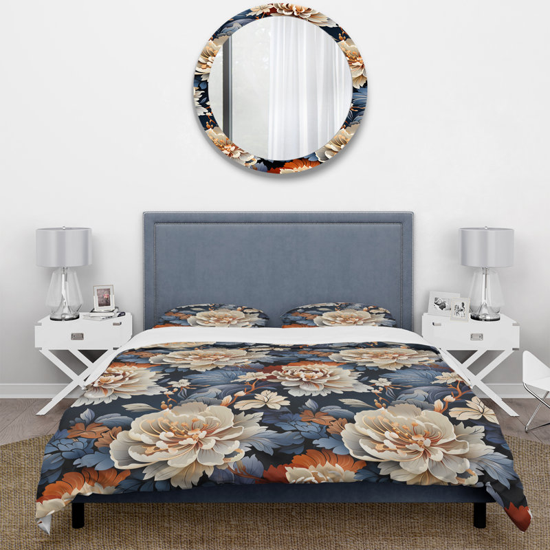 Ensemble de housse de couette Mehraz, Housse de couette pour très grand lit et 2 très