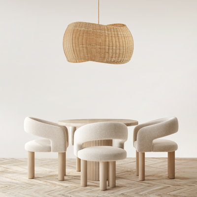 Luminaire suspendu en rotin Angelo