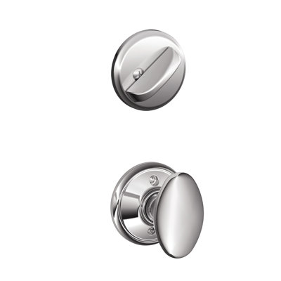 Siena Single Cylinder Interior Knob Set (Exterior Portion Sold Separately)
