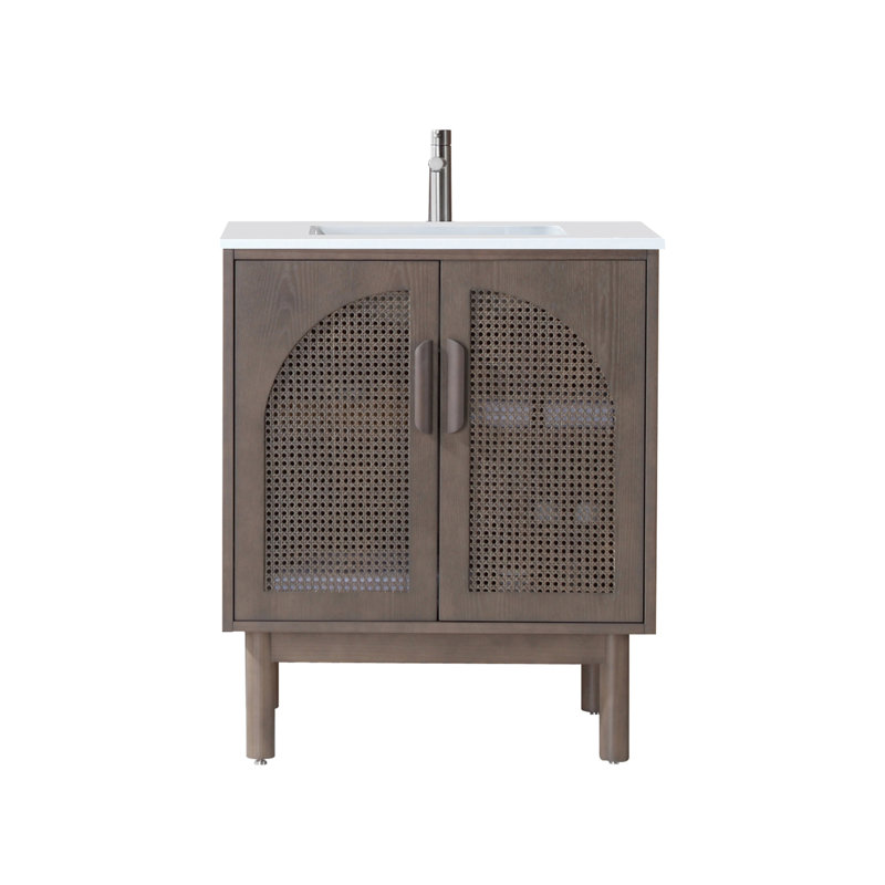 Nara 30" W Single Vanity, Chestnut Oak