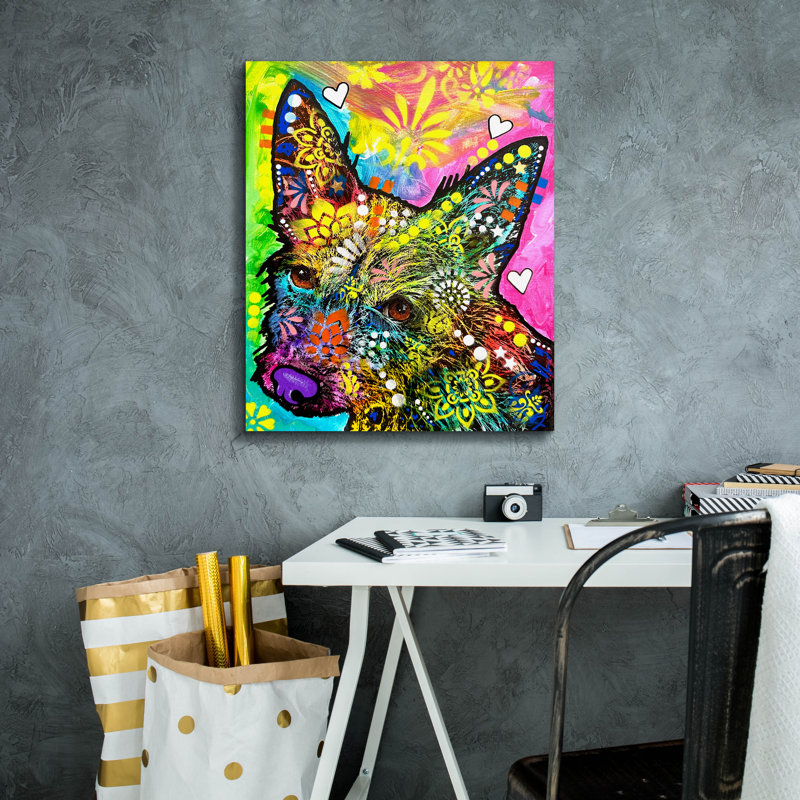 «Promise You Wont Be Mad» par Dean Russo, art mural sur toile, H 24 po x l 20 po x P 0,75 po