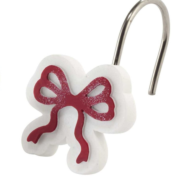 Avanti Linens Christmas Bows Shower Hooks