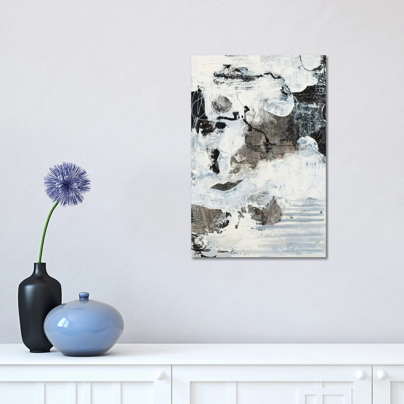 «Finding Way» par Ulyana Stebelska - peinture sur toile tendue, H 18 po x l 12 po x 1,5 po