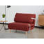 Fauteuil convertible de 40 po de largeur avec structure en bois de pin - réglable à 3 positions-967820087