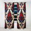 Wester Floral - tuiles turques rouges et bleues Wester II - rideau floral abstrait - obscurcissement de la pièce en velours - 1 panneau