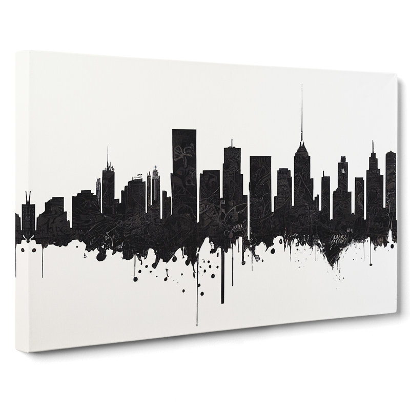 Dynamic Skyline Architecture - Wrapped Canvas, 50cm H x 76cm W x 3cm D