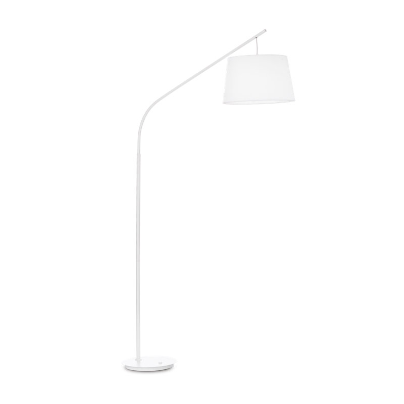 197cm Arched Floor Lamp, White