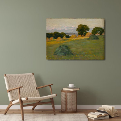 «The Hill Field» par Arthur Wesley Dow - Art mural sur toile tendue avec châssis