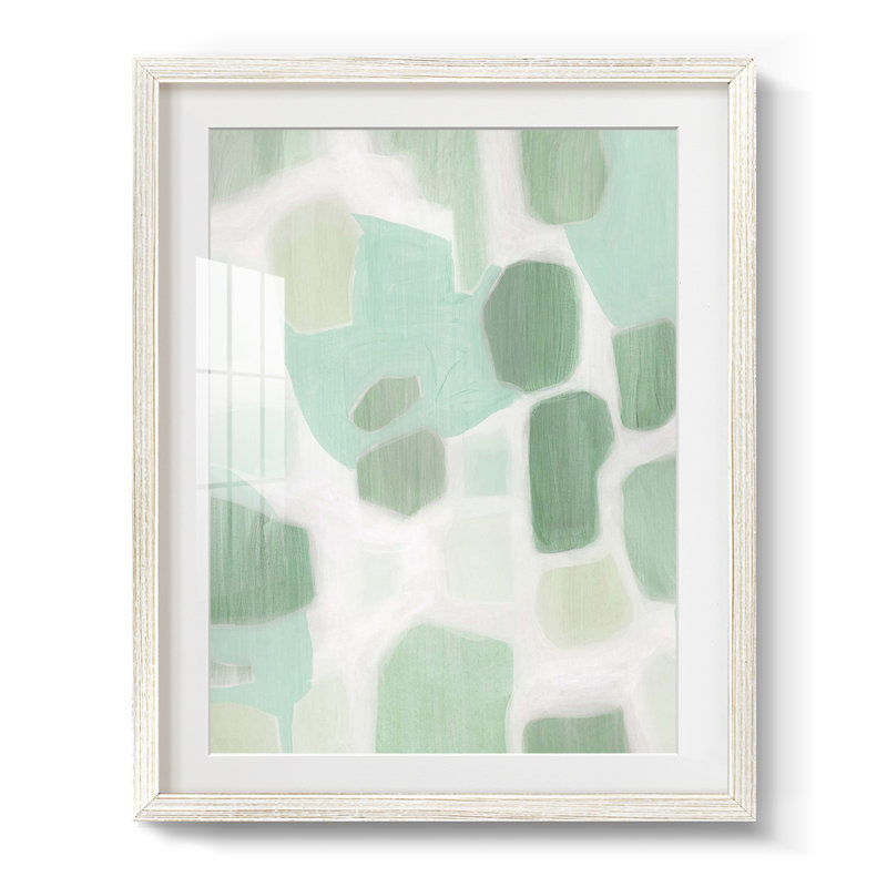 River Shapes II - impression encadrée, H 28,5 po x l 20,5 po, Blanc