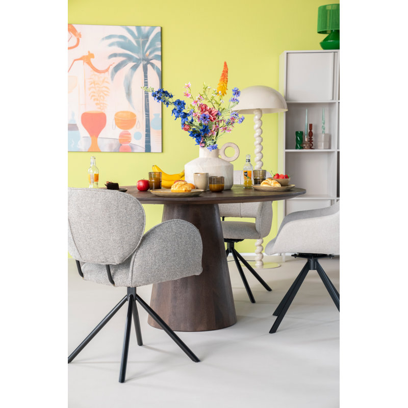 Upholstered Arm Chair, White