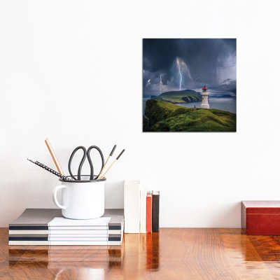 Lighthouse Cliff Chaos by Brent Shavnore - Wrapped Canvas Gallery-Wrapped Canvas Giclée