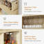 Wine Cabinet with RGB Lighting, Charging Station, 4 Removable Wine Racks (Exclude Refrigerator)-1174732076