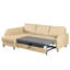 Alvaretta Leather Corner Sofa with Sleeping Function and Underseat Storage -387332831-387332830