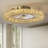 22" Hudman Dimmable Crystal Ceiling Fan with LED Lights-1105391088