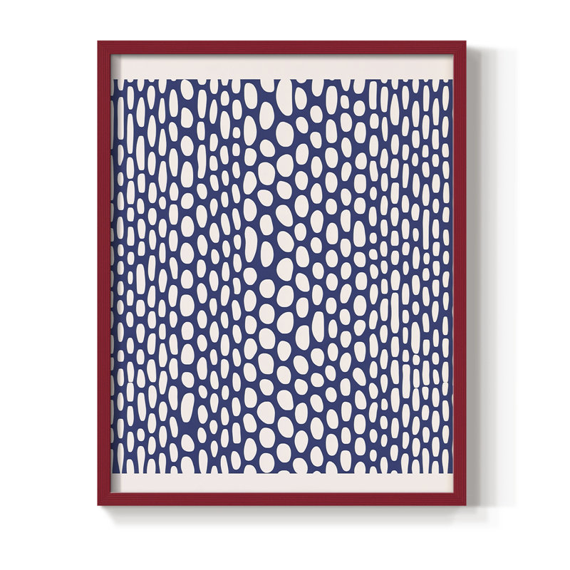 «Abstract CDLII», reproduction encadrée - prête à être accrochée - fabriquée aux États-Unis, H 29 po x l 23 po, Rouge
